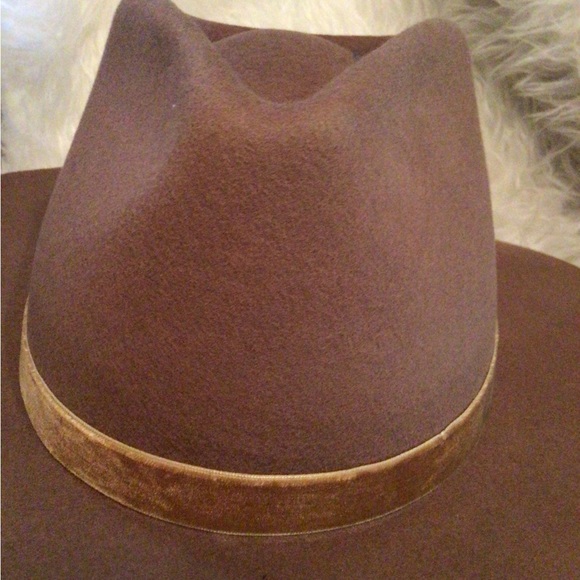 Rare ! SALE ! Wyeth brown velvet band rancher hat - Picture 6 of 6